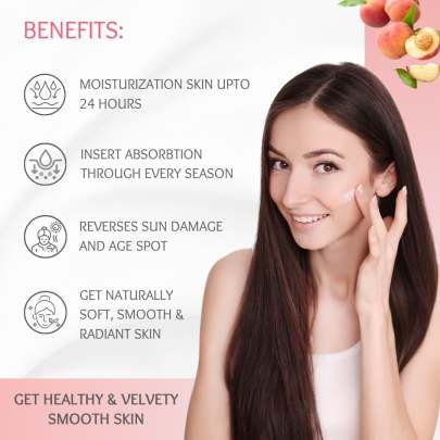 Birch And Lily Peach Body Lotion (200ml) Creams and Moisturizers