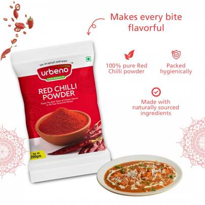 Urbeno Red Chilli Powder (200gm) Masala